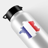 Autocollants: Carte drapeau France 6