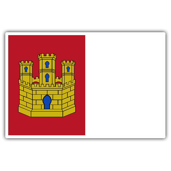 Autocollants: Drapeau Castilla La Mancha