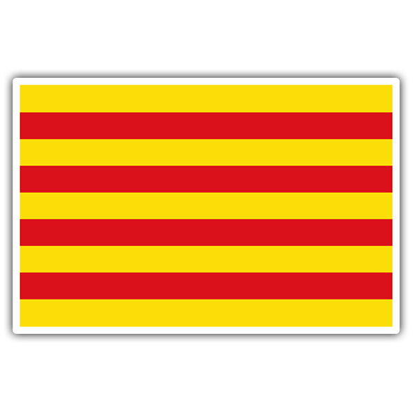 Autocollants: Drapeau Catalogne