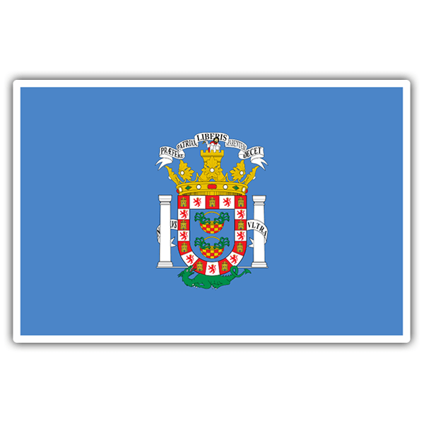 Autocollants: Drapeau Melilla