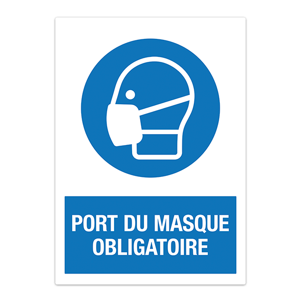 Autocollants: Protection Masque obligatoire en français