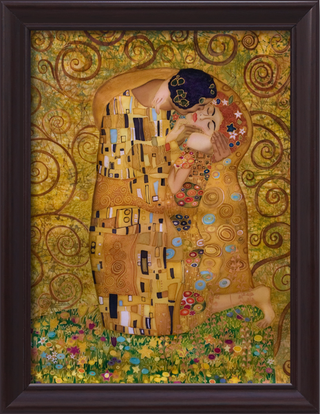 Stickers muraux: Imaginez le baiser de Klimt