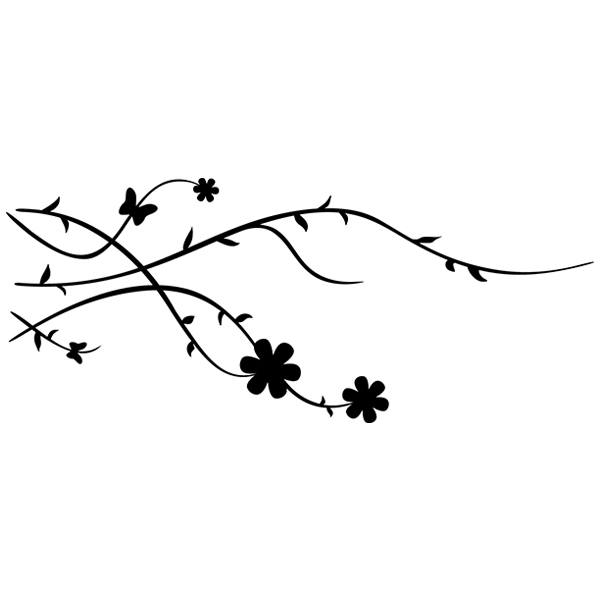 Stickers muraux: brunia florale