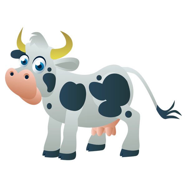 Stickers pour enfants: Vache des enfants