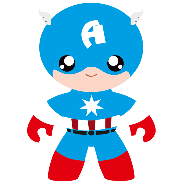 Stickers pour enfants: Super Captain America pour enfants