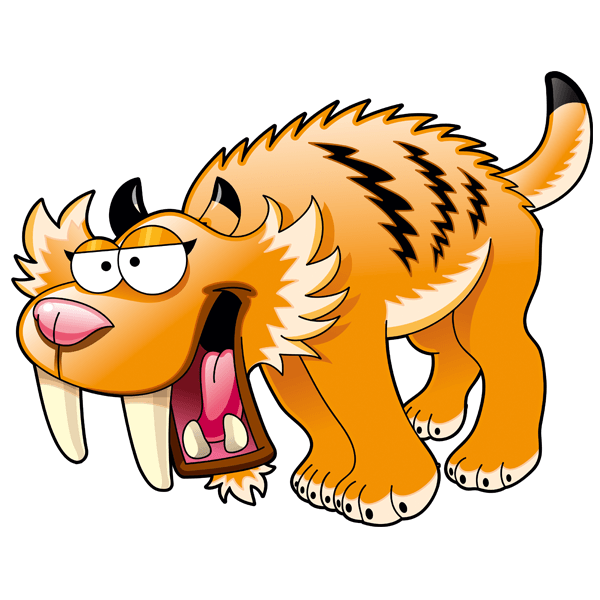 Stickers pour enfants: Dents de sabre