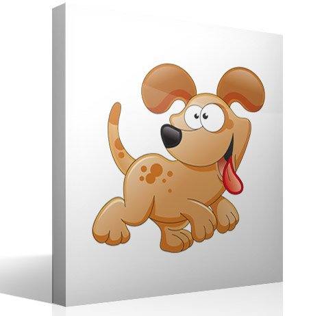Stickers pour enfants: Chiot chien enjoué