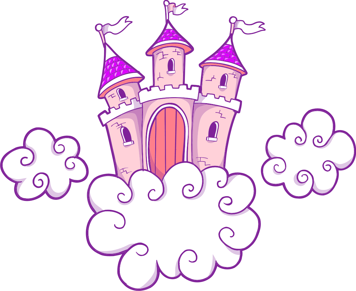 Stickers pour enfants: Château dans les nuages