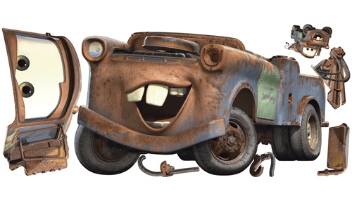 Stickers pour enfants: Géant Martin Sticker Mural - Cars