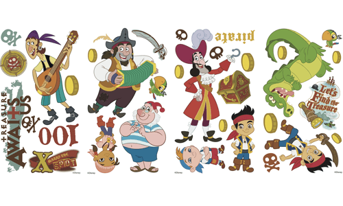Stickers pour enfants: Jake et les Pirates du Pays imaginaire
