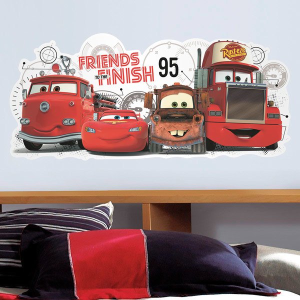 Stickers pour enfants: Cars 2 Amis à la Finition