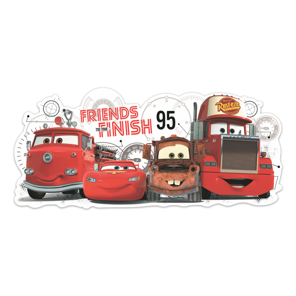 Stickers pour enfants: Cars 2 Amis à la Finition