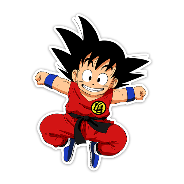 Autocollants: Dragon Ball Happy Goku