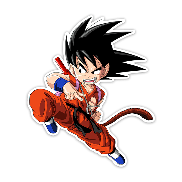 Autocollants: Dragon Ball Genou de Goku