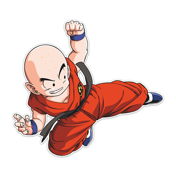 Stickers pour enfants: Dragon Ball Krilin Coup de Pied