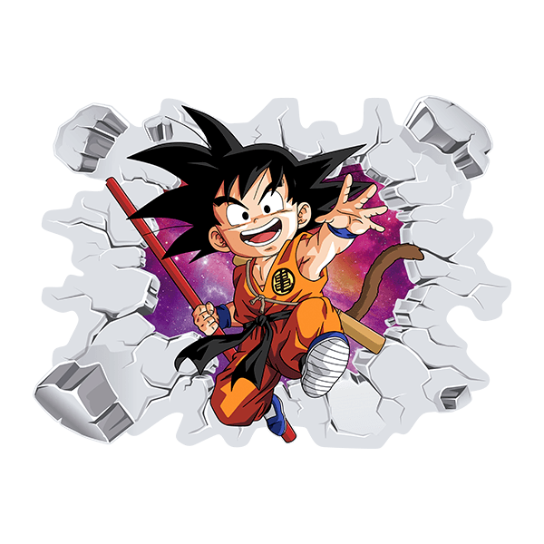 Stickers pour enfants: Dragon Ball Son Goku Enfant