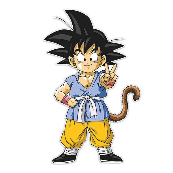 Stickers pour enfants: Dragon Ball Son Goku GT Victory