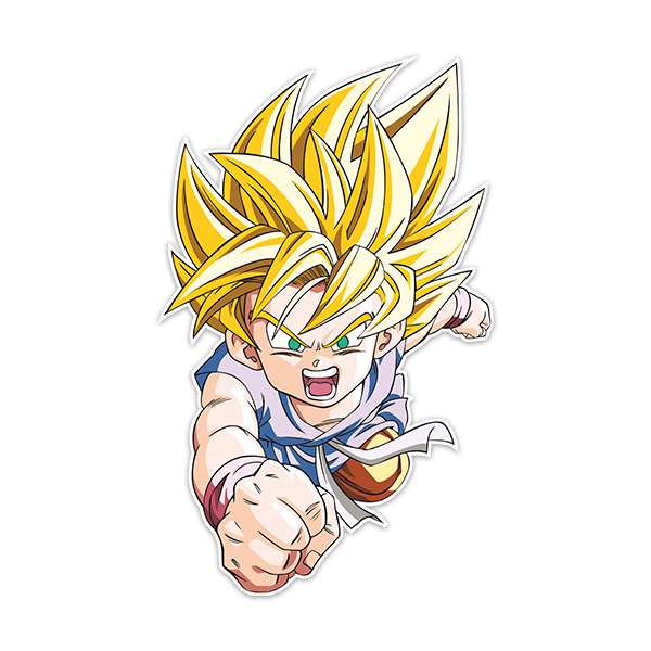 Stickers pour enfants: Dragon Ball Son Goku GT Saiyan