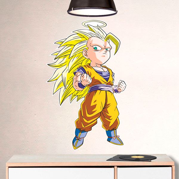 Stickers pour enfants: Dragon Ball Cartoon Son Goku Saiyan