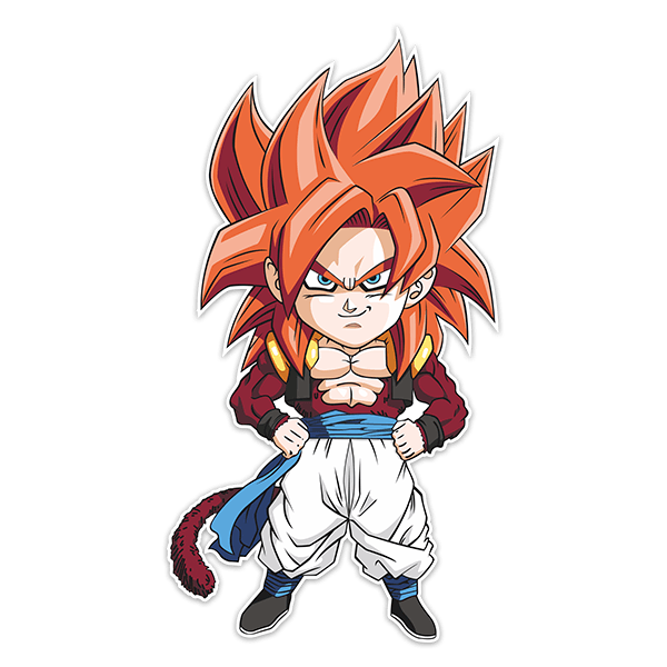 Stickers pour enfants: Dragon Ball Supersaiyan Gogeta Cartoon 4