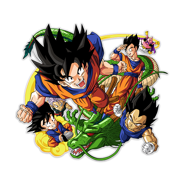 Stickers pour enfants: Dragon Ball Caractères