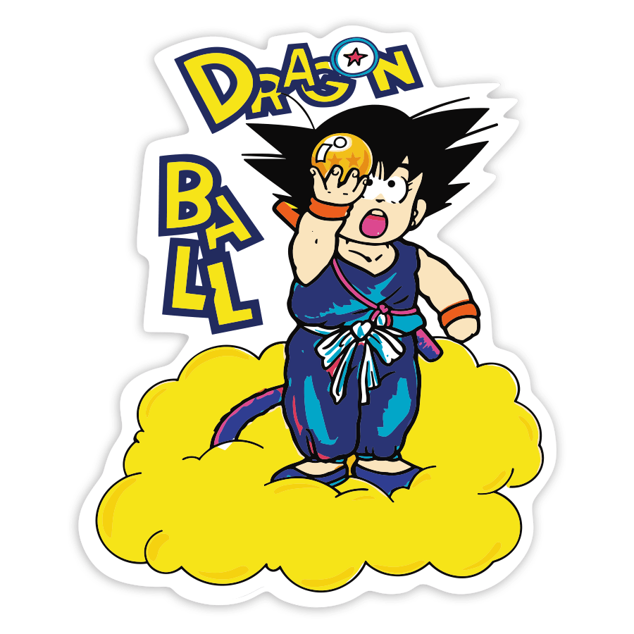 Autocollants: Son Goku boule cristal Nuage