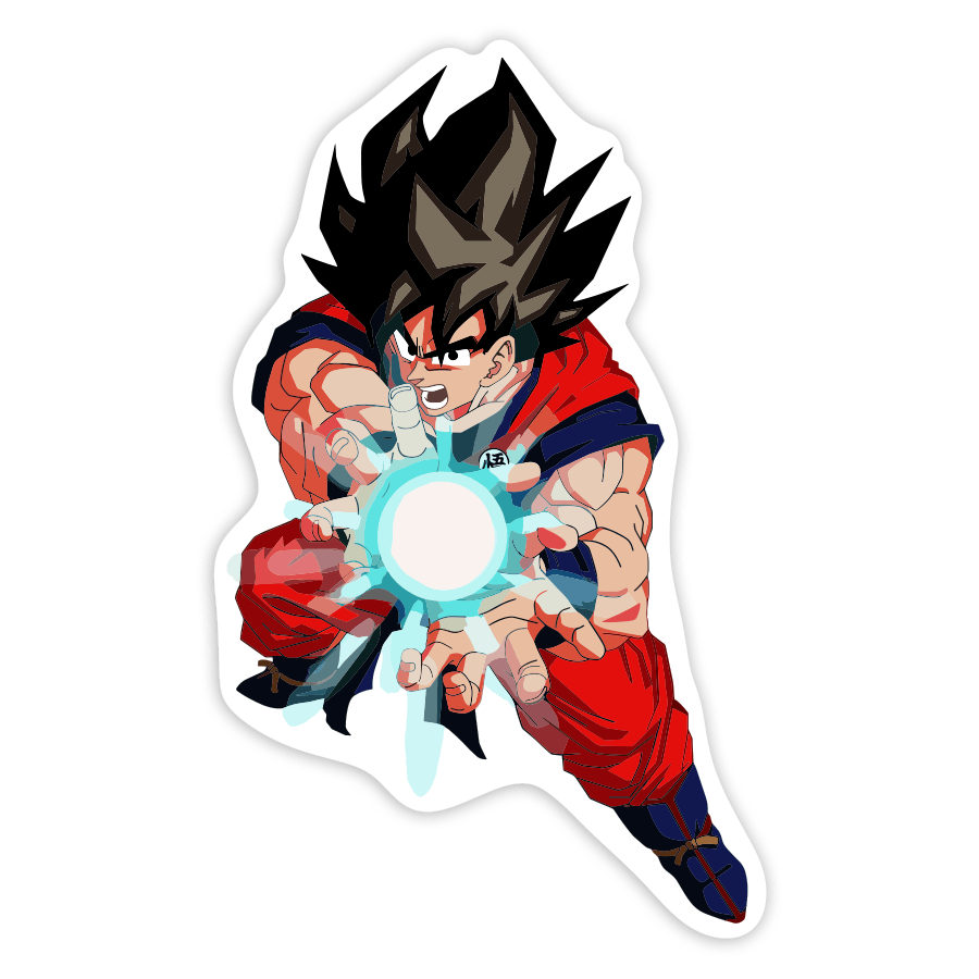 Autocollants: Son Goku Kamehameha