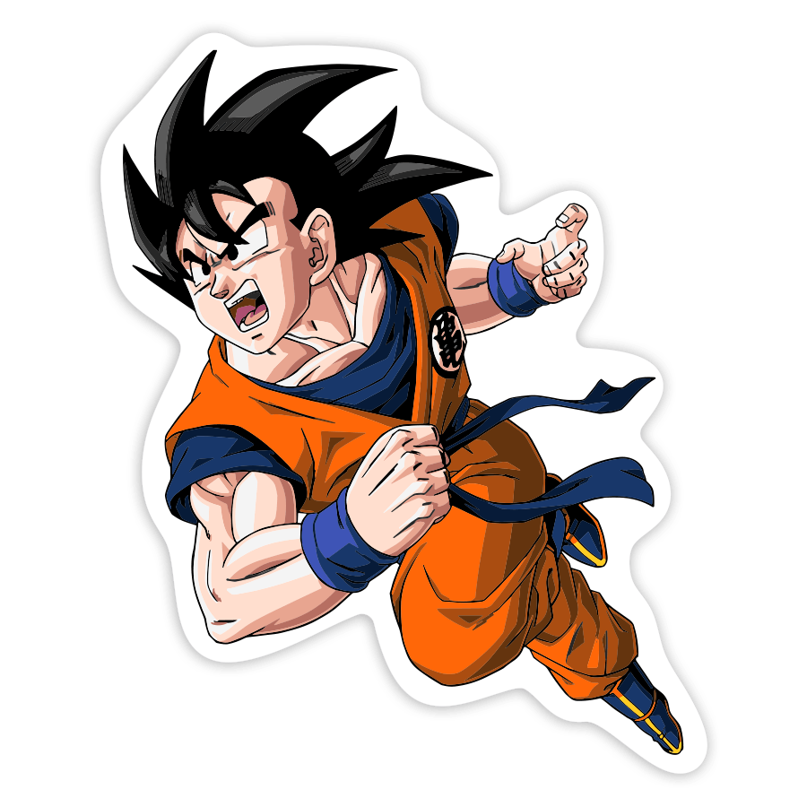 Autocollants: Son Goku en vol