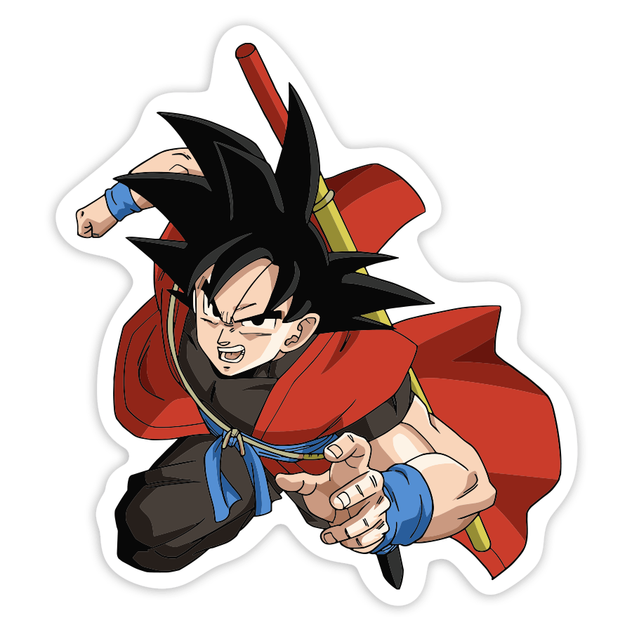 Autocollants: Goku Cape Rouge