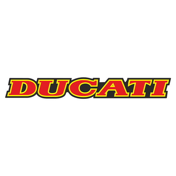 Autocollants: Ducati rouge et jaune