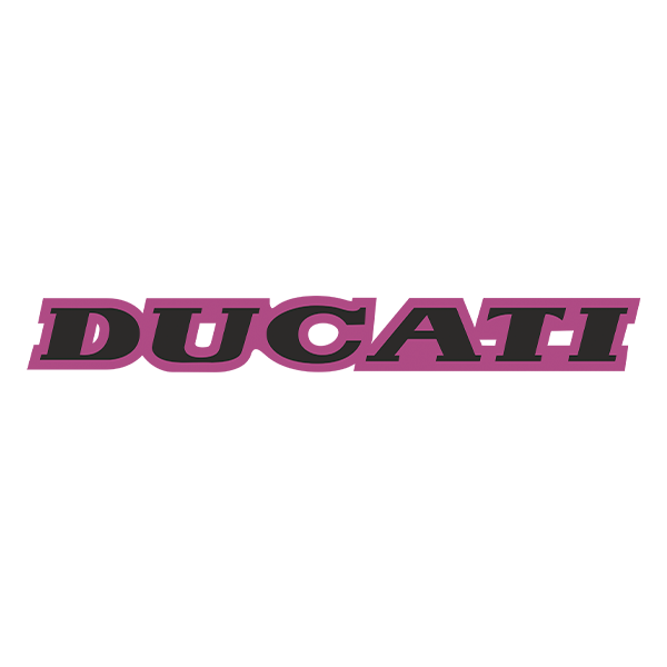 Autocollants: Ducati noire et violette