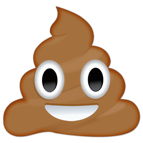 Stickers muraux: Un tas de caca avec des yeux