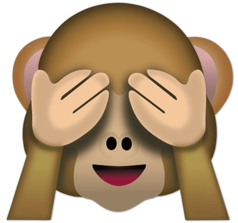 Stickers muraux: Singe couvrant ses yeux