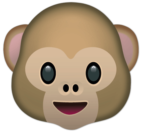 Stickers muraux: Visage de singe