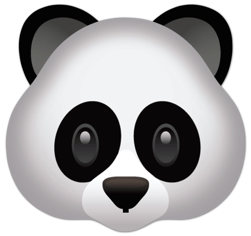 Stickers muraux: Face Panda