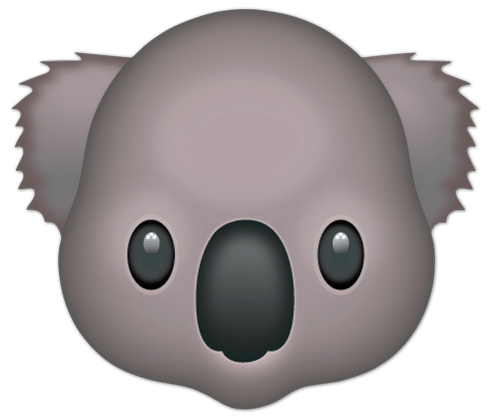 Stickers muraux: Koala Visage