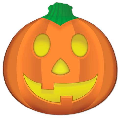 Stickers muraux: Citrouille d Halloween