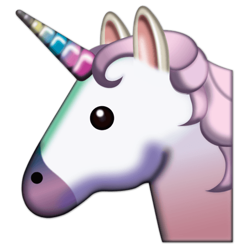Stickers muraux: Visage licorne
