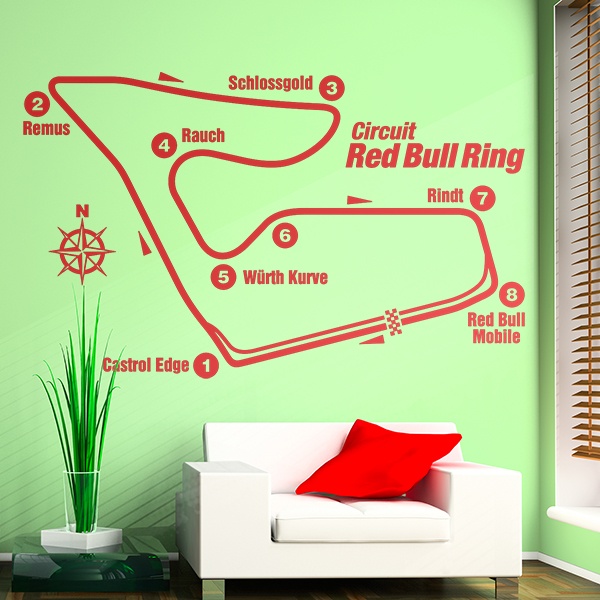 Stickers muraux: Circuit Red Bull Ring