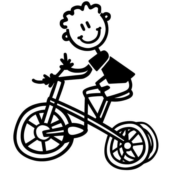 Autocollants: Tricycle enfant dâge préscolaire
