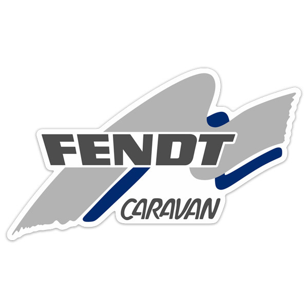 Stickers camping-car: Fendt Caravan bleu
