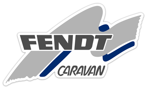 Stickers camping-car: Fendt Caravan bleu