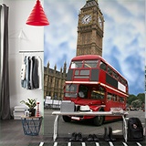 Poster xxl: Big Ben et bus britannique 2