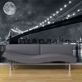 Poster xxl: Pont de Brooklyn nocturne 4