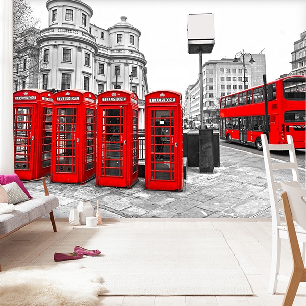 Poster xxl: Londres en rouge 0