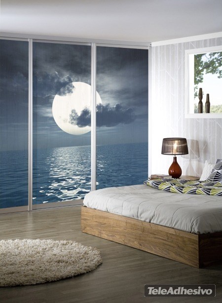 Poster xxl: Lune sur la mer