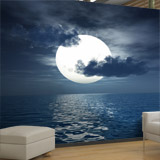 Poster xxl: Lune sur la mer 4