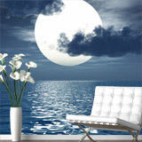 Poster xxl: Lune sur la mer 5