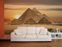 Poster xxl: Pyramides de Gizeh au lever du soleil 4