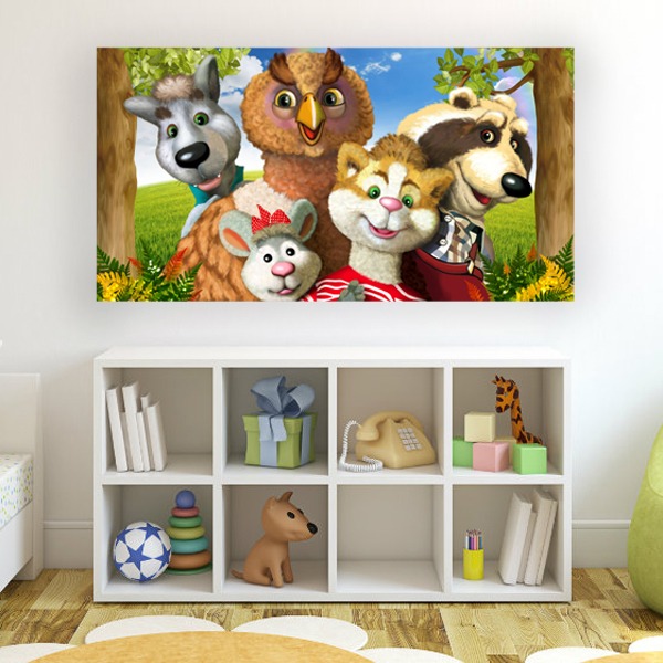 Poster xxl: Animaux de la forêt de gang